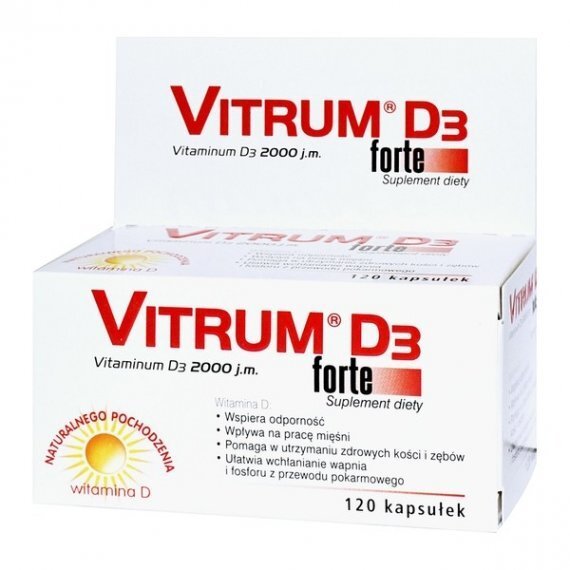 Vitrum D3 Forte 2000 IU - 120 capsules