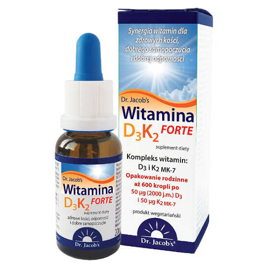 Dr. Jacobs Vitamin D3 K2 Forte - drops 20 ml