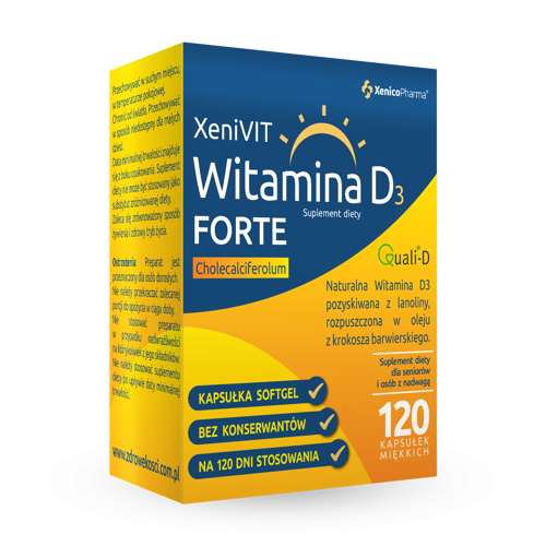 XENIVIT VITAMIN D Forte - 120 capsules